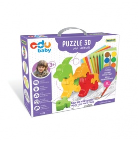 Puzzle Zoo 3D Wild Animals - puzzle edukacyjne