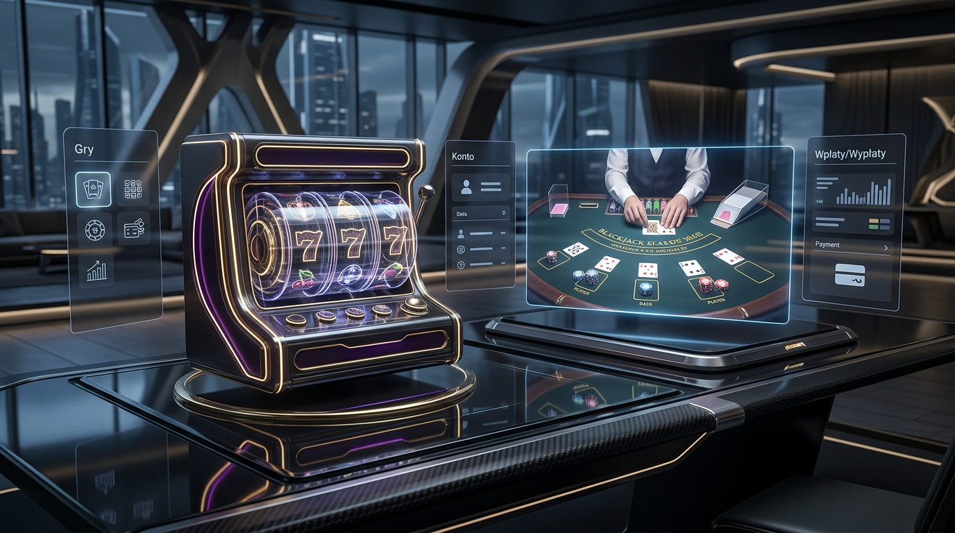 Nowoczesne gry hazardowe online przyszłości z interfejsem 3D i luksusową oprawą