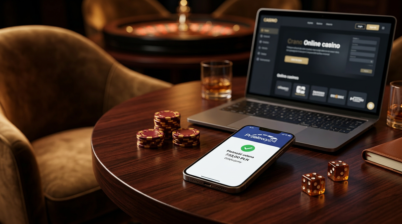 Ekskluzywne kasyno online i smartfon z potwierdzeniem płatności Przelewy24