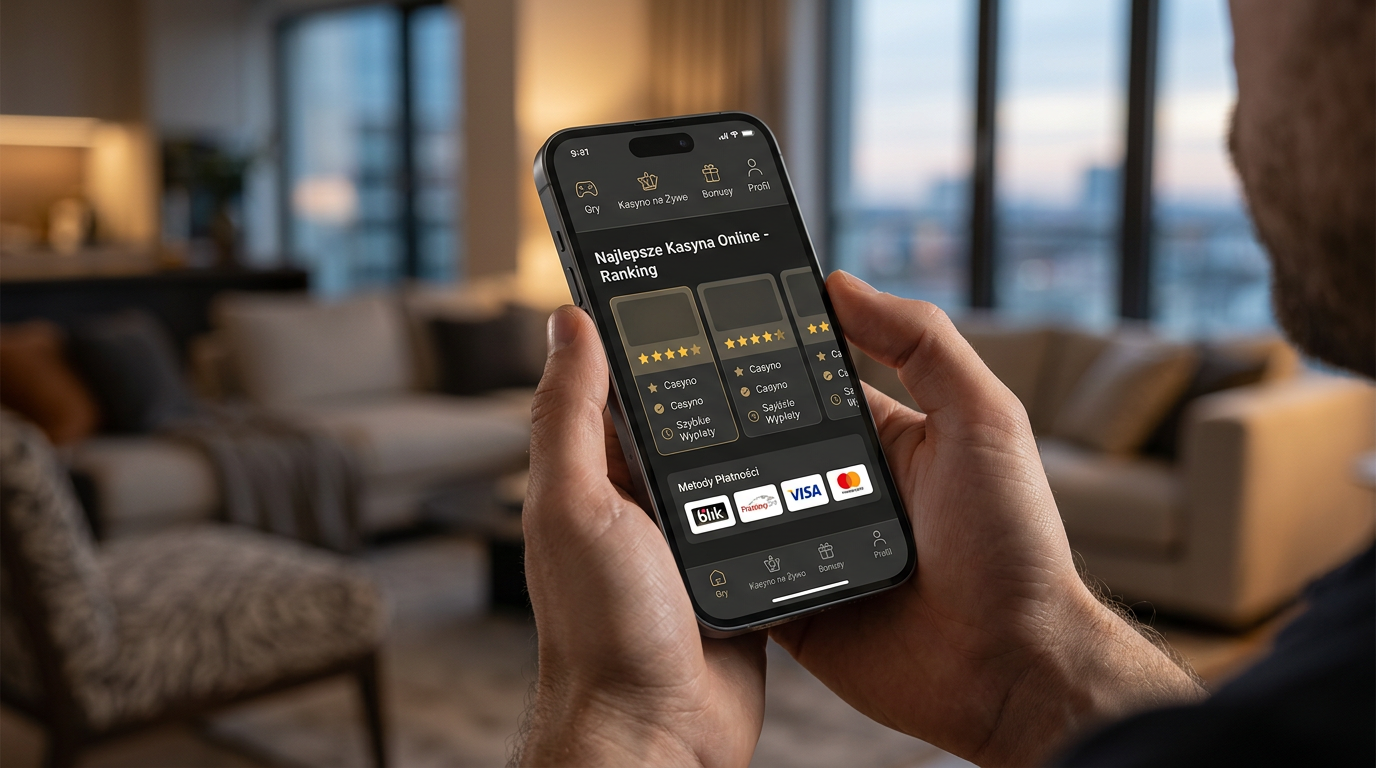 Nowoczesny interfejs kasyna online z neonowymi elementami i kryptowalutami