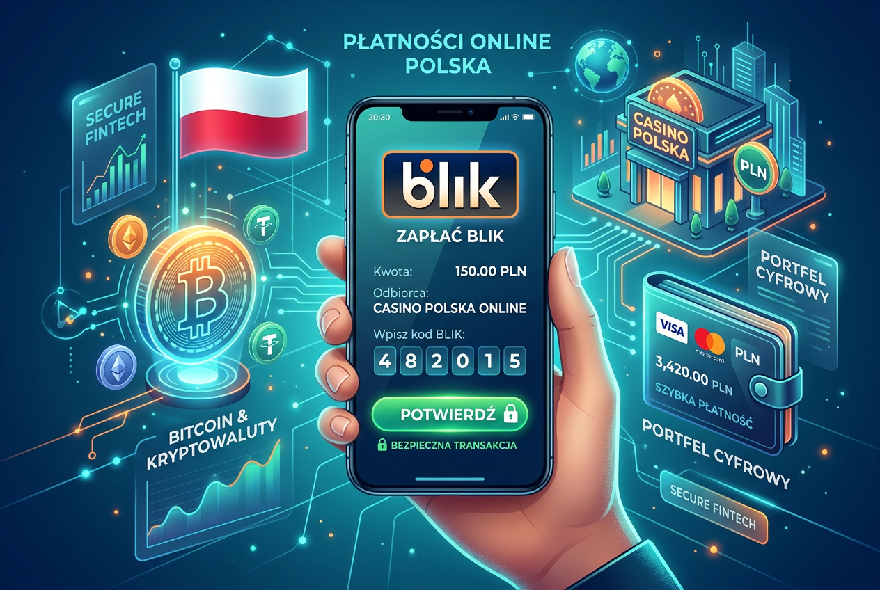 Bezpieczne metody płatności w polskich kasynach: BLIK, portfele elektroniczne i kryptowaluty