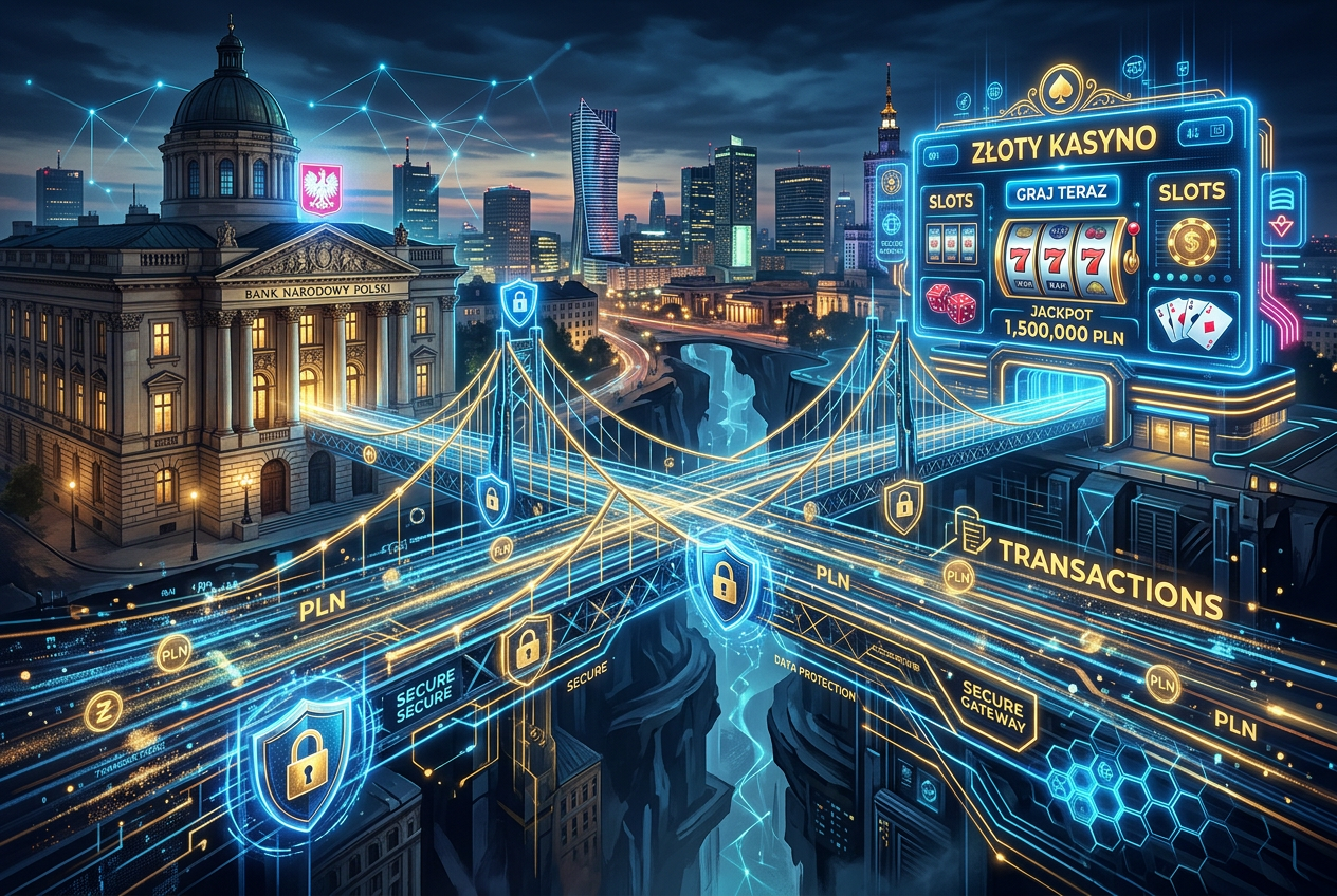 Diagram przedstawiający proces bezpiecznej płatności Przelewy24 w kasynie online
